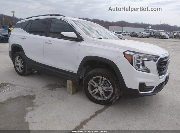 3GKALMEV5NL258715 2022 GMC TERRAIN Белый Передняя правая четверть