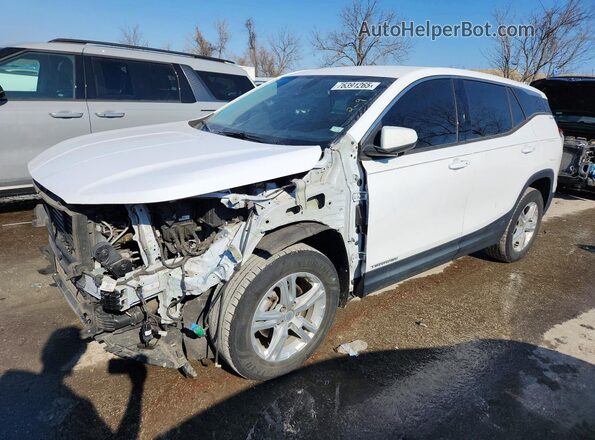 3GKALMEV6KL101710 2019 GMC TERRAIN Белый Передняя левая четверть