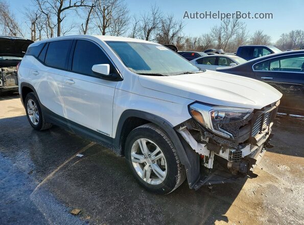3GKALMEV6KL101710 2019 GMC TERRAIN Белый Передняя правая четверть