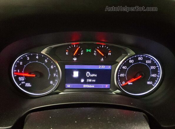 3GKALMEV6NL305394 2022 GMC TERRAIN White Instrument cluster view