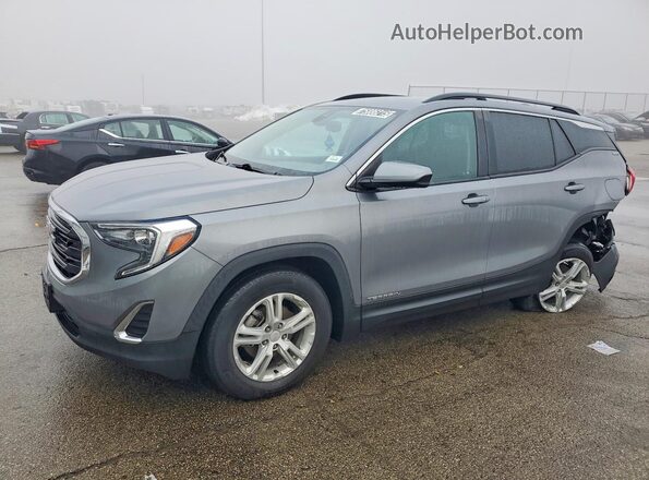 3GKALMEV7ML345367 2021 GMC TERRAIN Серый Передняя левая четверть