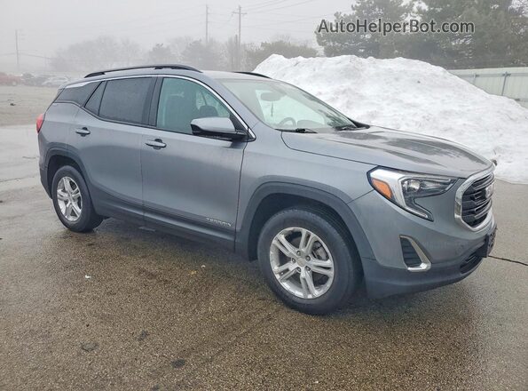 3GKALMEV7ML345367 2021 GMC TERRAIN Серый Передняя правая четверть