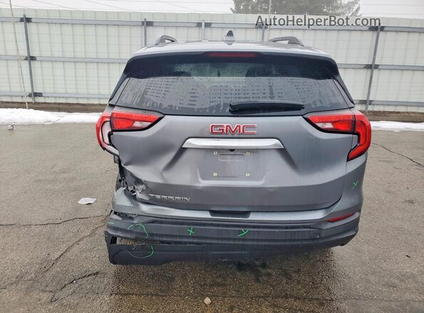 3GKALMEV7ML345367 2021 GMC TERRAIN Серый Вид сзади
