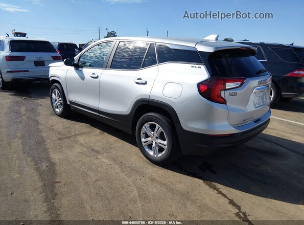 3GKALMEV7NL107522 2022 GMC TERRAIN Silver Tył lewy