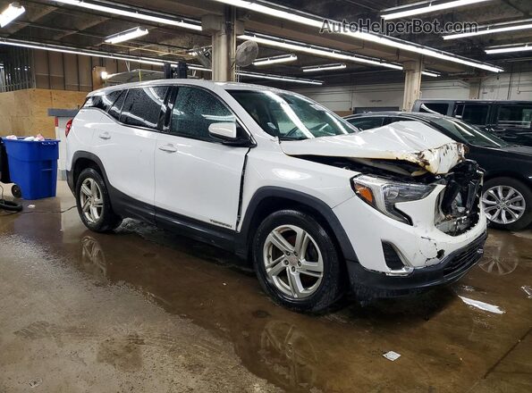 3GKALMEX3JL129626 2018 GMC TERRAIN Белый Передняя правая четверть