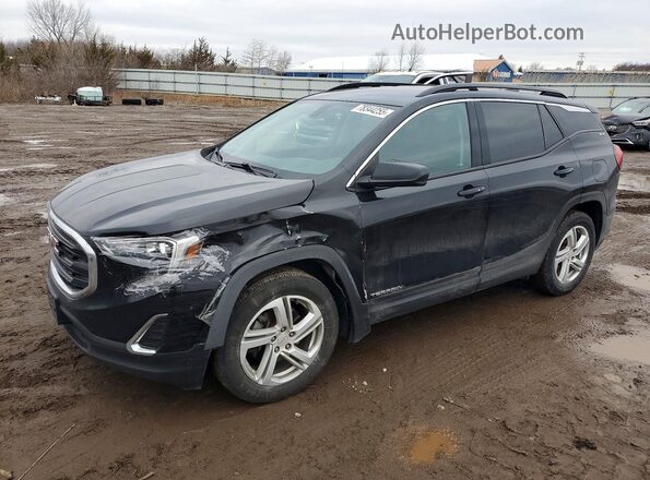 3GKALMEX4JL135709 2018 GMC TERRAIN Черный Передняя левая четверть