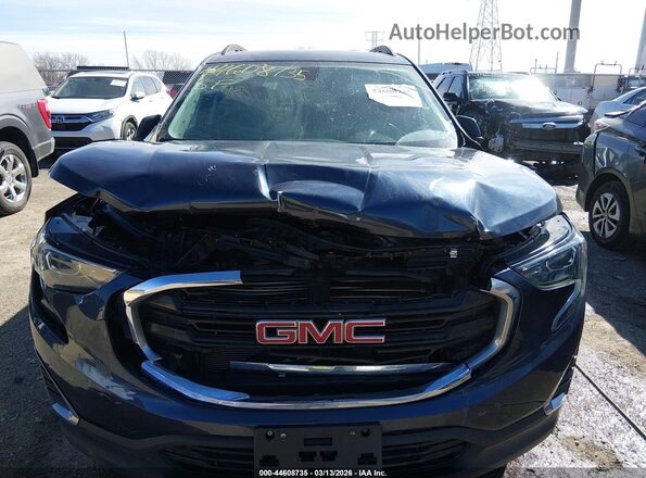 3GKALMEX7JL233715 2018 GMC TERRAIN Синий Вид панели приборов