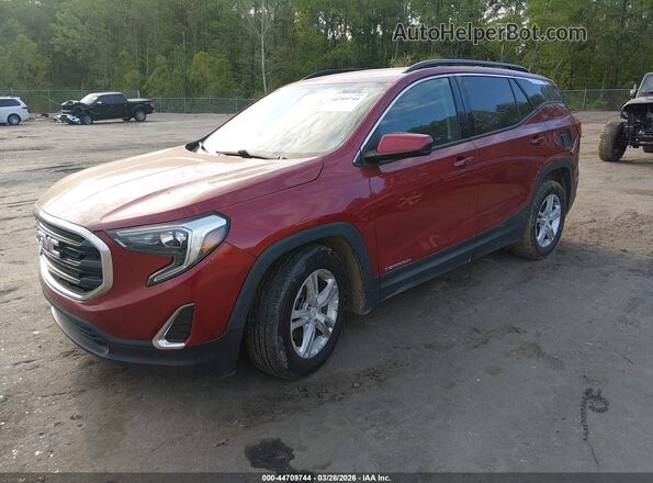 3GKALNEU3JL264326 2018 GMC TERRAIN Красный Передняя левая четверть