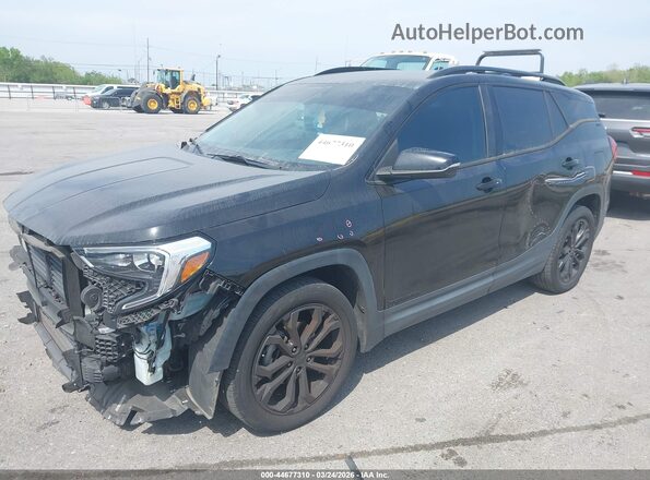 3GKALPEV1ML325858 2021 GMC TERRAIN Черный Передняя левая четверть