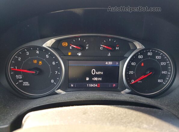 3GKALPEV3KL206755 2019 GMC TERRAIN Серебряный Вид щитка приборов