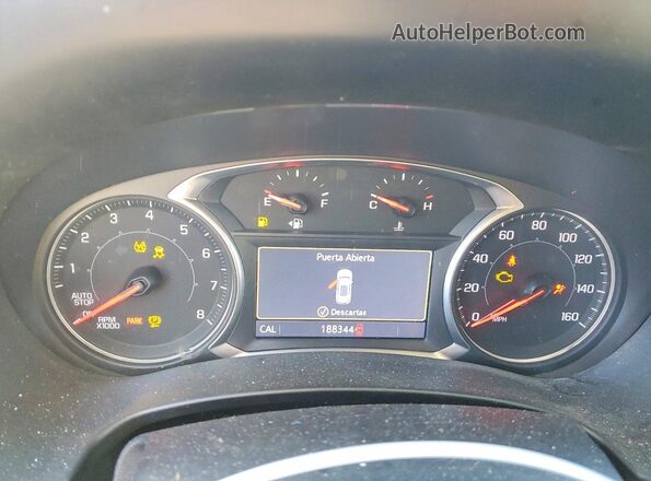 3GKALPEV6KL251561 2019 GMC TERRAIN Белый Вид щитка приборов