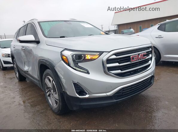 3GKALPEV6ML358077 2021 GMC TERRAIN Серебряный Передняя правая четверть