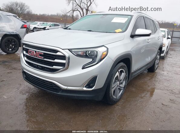 3GKALPEV6ML358077 2021 GMC TERRAIN Серебряный Передняя левая четверть