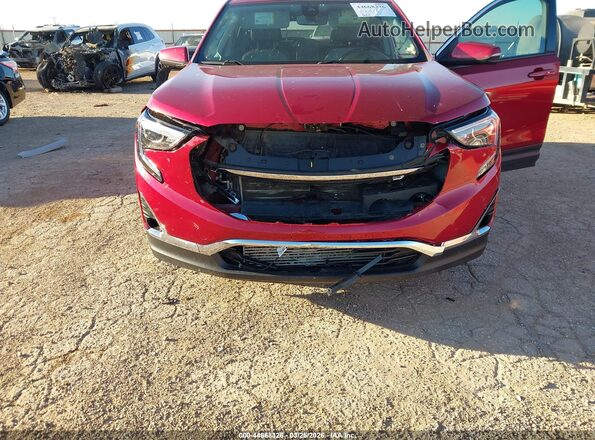 3GKALPEVXLL146801 2020 GMC TERRAIN Burgundy Trasero derecho