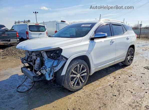 3GKALSEX6JL232138 2018 GMC TERRAIN Белый Передняя левая четверть