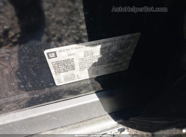 3GKALSEX8KL292522 2019 GMC TERRAIN Черный Вид подкапотного пространства
