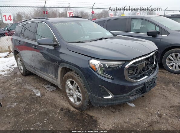 3GKALTEV2KL221532 2019 GMC TERRAIN Синий Передняя правая четверть