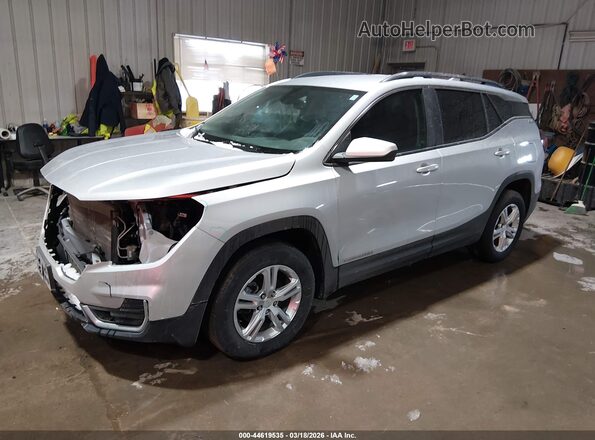 3GKALTEV2NL178024 2022 GMC TERRAIN Silver Vista tres cuartos delantera izquierda