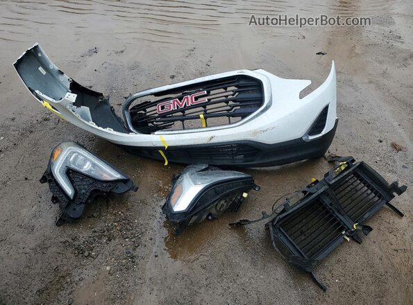 3GKALTEX0JL264279 2018 GMC TERRAIN White Widok naklejki z numerem VIN