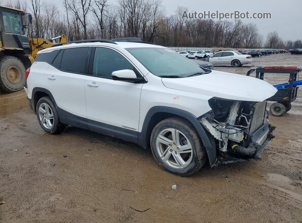 3GKALTEX0JL264279 2018 GMC TERRAIN White Przód prawy