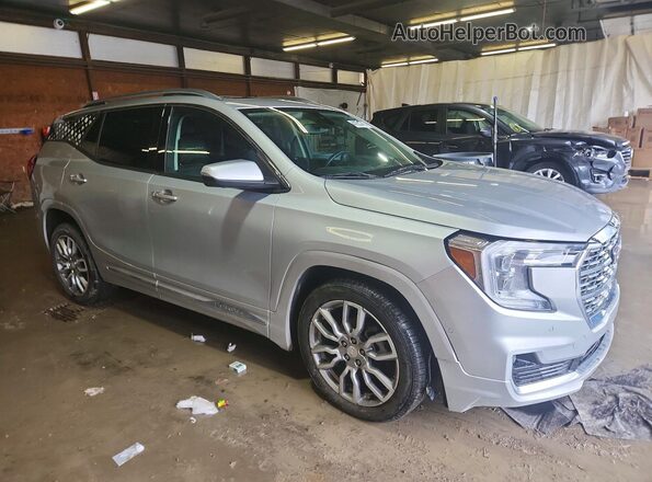 3GKALXEV2NL245955 2022 GMC TERRAIN Серебряный Передняя правая четверть