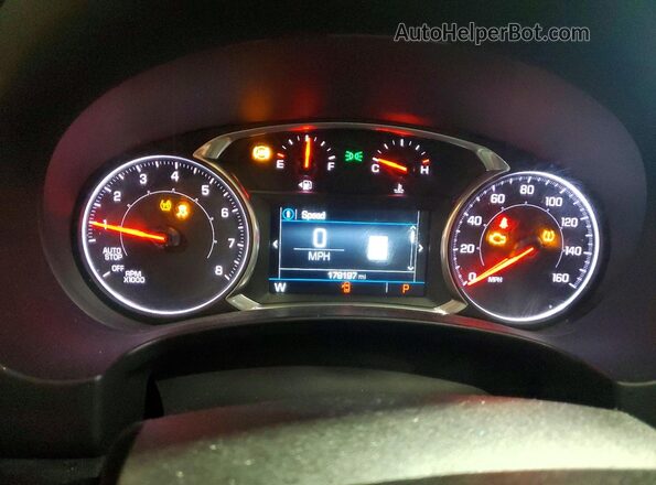 3GKALXEX1JL167857 2018 GMC TERRAIN Black Widok zestawu wskaźników