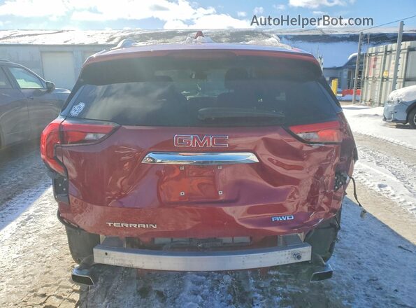 3GKALXEX3KL200245 2019 GMC TERRAIN Red Вид ззаду
