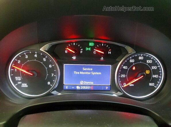 3GKALXEX7LL188747 2020 GMC TERRAIN Черный Вид щитка приборов