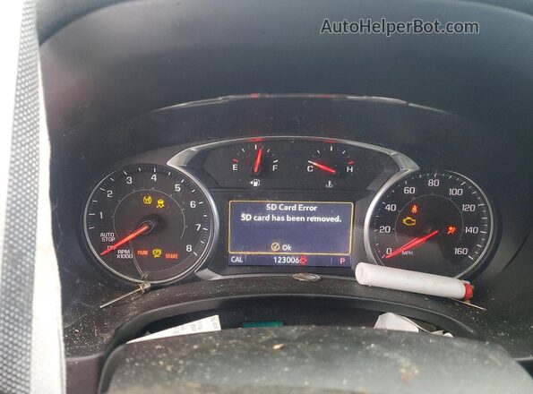 3GKALXEX8KL260862 2019 GMC TERRAIN Белый Вид щитка приборов