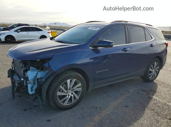 3GNAXKEV4NL262055 2022 CHEVROLET EQUINOX Синий Передняя левая четверть