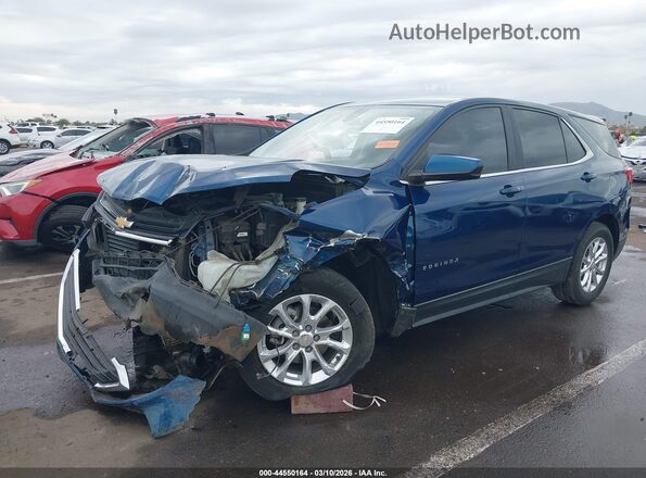 3GNAXUEV8ML389062 2021 CHEVROLET EQUINOX Blue Вид спереду
