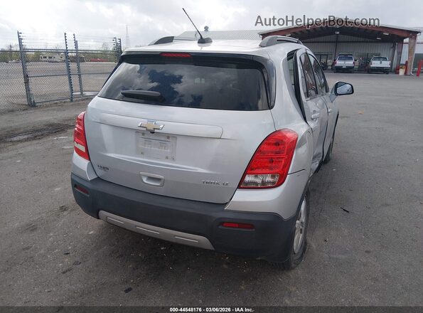 3GNCJLSB2GL266814 2016 CHEVROLET TRAX Gray Trasero derecho