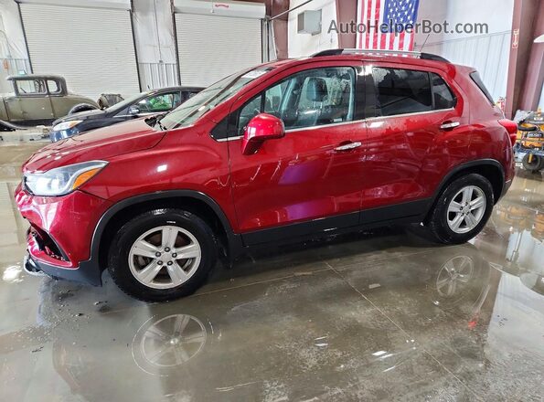 3GNCJLSB2JL386166 2018 CHEVROLET TRAX Темно-бордовый Передняя левая четверть