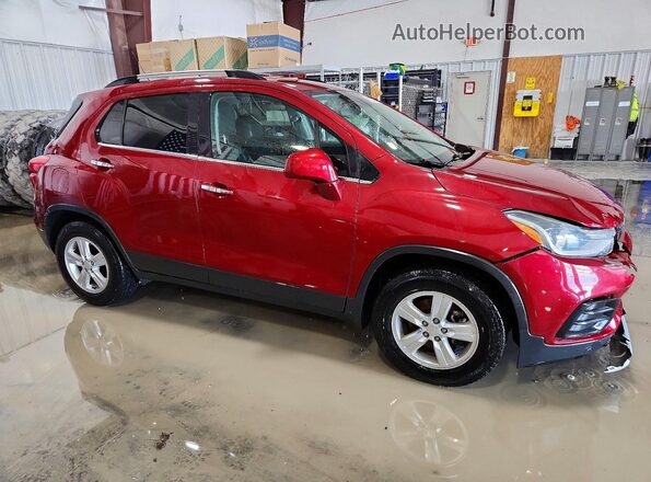 3GNCJLSB2JL386166 2018 CHEVROLET TRAX Темно-бордовый Передняя правая четверть