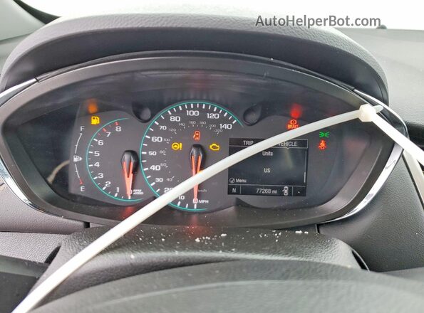 3GNCJLSB2KL117599 2019 CHEVROLET TRAX Blue Вид щитка приладів
