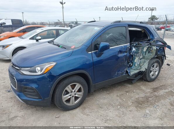3GNCJLSB2LL155190 2020 CHEVROLET TRAX Blue Передня ліва чверть