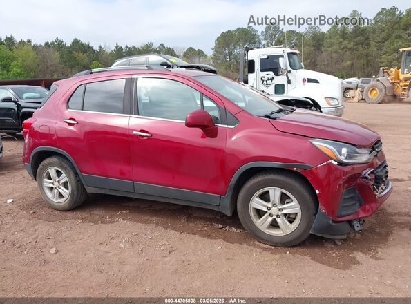 3GNCJLSB7LL264602 2020 CHEVROLET TRAX Burgundy უკანა სალონის ხედი