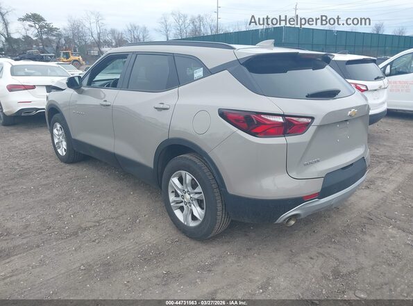 3GNKBBRA3MS558005 2021 CHEVROLET BLAZER Бежевый Задняя левая четверть
