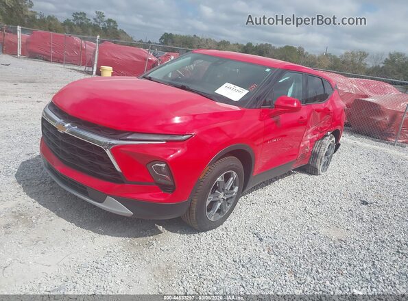 3GNKBCR4XPS229984 2023 CHEVROLET BLAZER Красный Передняя левая четверть