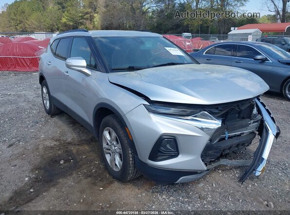 3GNKBCRS2MS540884 2021 CHEVROLET BLAZER Серебряный Передняя правая четверть
