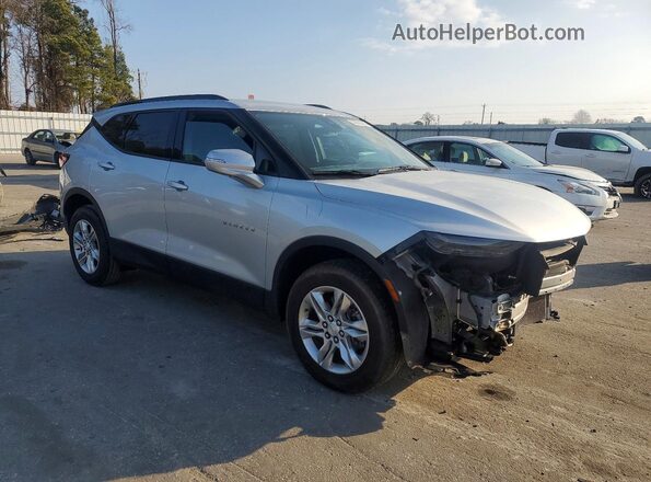 3GNKBCRS5MS538269 2021 CHEVROLET BLAZER Серебряный Передняя правая четверть