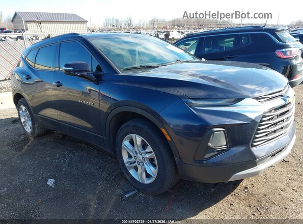 3GNKBCRSXMS501282 2021 CHEVROLET BLAZER Синий Вид задней части салона