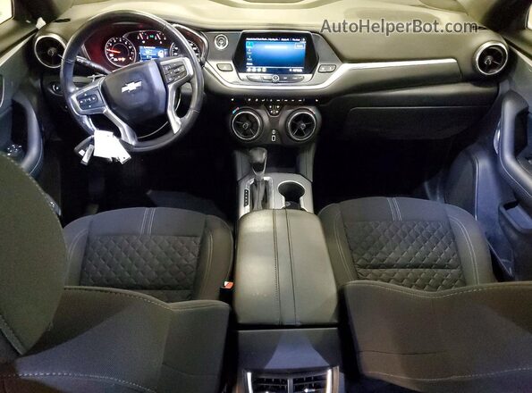 3GNKBGRS0KS700829 2019 CHEVROLET BLAZER Белый Вид панели приборов