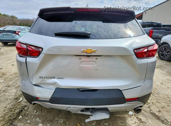 3GNKBHR43NS173848 2022 CHEVROLET BLAZER Серебряный Вид сзади