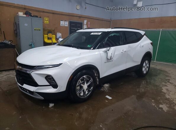 3GNKBJRSXPS173421 2023 CHEVROLET BLAZER Белый Передняя левая четверть