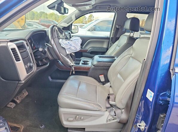 3GTP1NEC2JG285583 2018 GMC SIERRA Blue Vista interior delantera