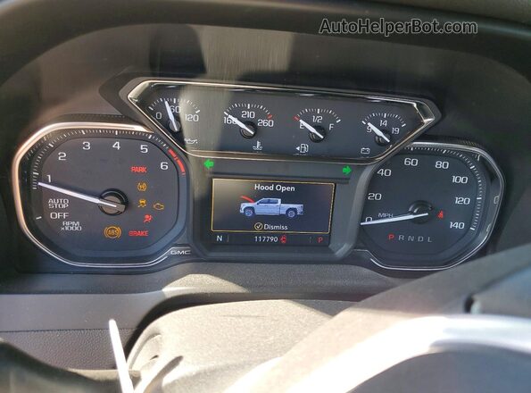 3GTP8DED9KG285144 2019 GMC SIERRA Gray Вид щитка приладів
