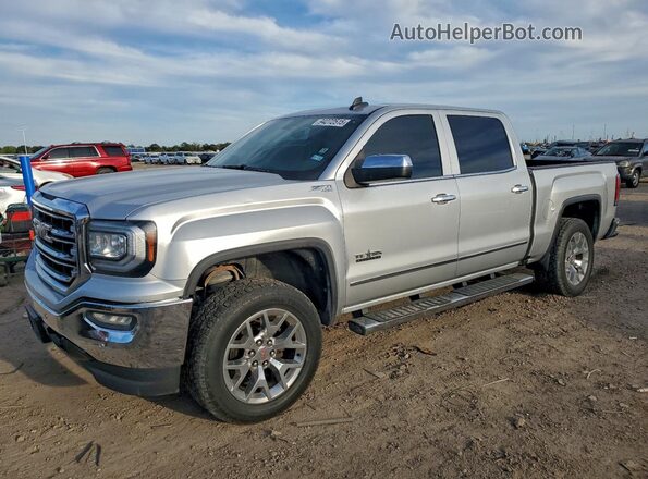 3GTU2NEJ2JG522281 2018 GMC SIERRA Серебряный Передняя левая четверть