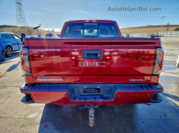 3GTU2PEJXJG570199 2018 GMC SIERRA Красный Вид сзади