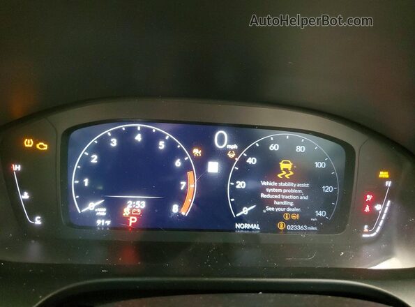 3HDSA1H38SM705427 2025 ACURA ADX Серый Вид щитка приборов